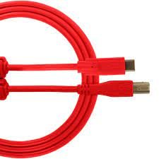 Готовий кабель Ultimate Audio Cable USB 2.0 C-B Red Straight Фото №2