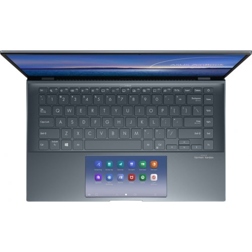 Ноутбук Zenbook 14 UX435EG-KK512R 14FHD IPS/Intel i7-1165G7/16/1024F/NVD450-2/W10P/Grey Фото №3