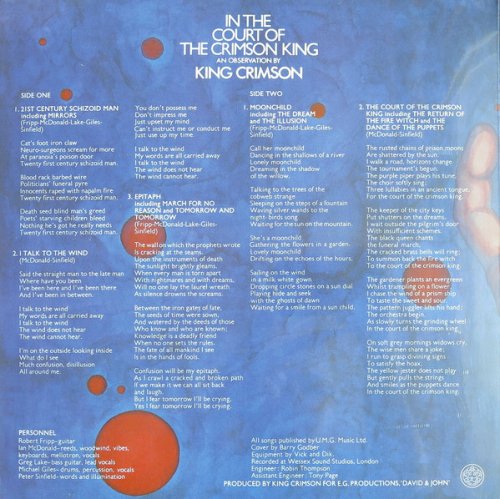 Вініловий диск King Crimson: In The Court.. -Remast Фото №2