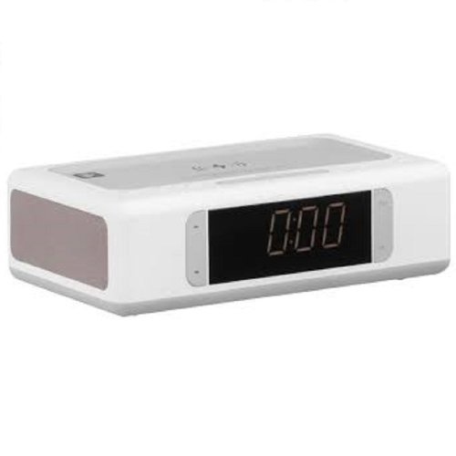 Док-станция SmartClock Wireless Charging, Alarm Clock, Bluetooth, FM, USB, AUX White Фото №2