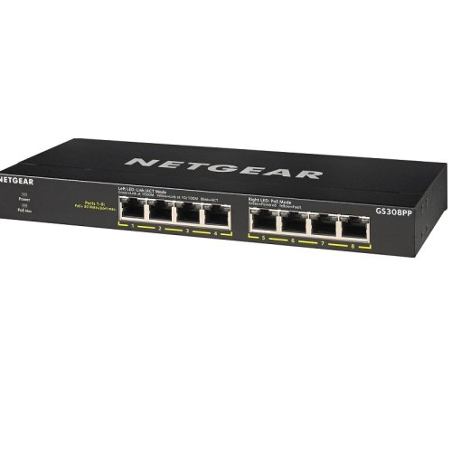 Коммутатор сетевой GS308PP 8xGE PoE+ Фото №2