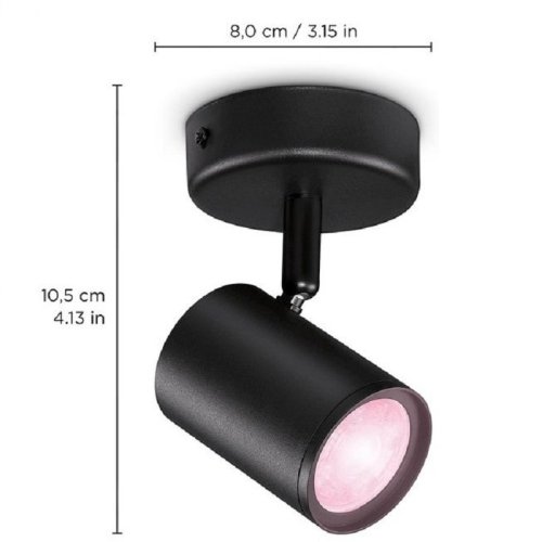 LED светильник IMAGEO Spots 1x5W 2200-6500K RGB черный Фото №3