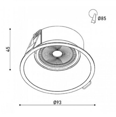 Точечный LED светильник KD-1129-R WH Фото №4 Точечный LED светильник KD-1129-R WH Фото №4