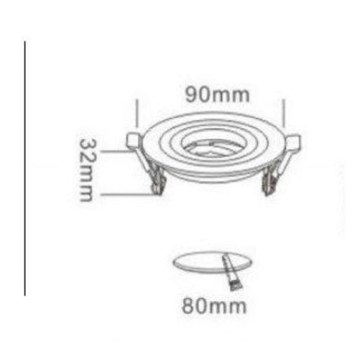 Точечный LED светильник KD-YF005-R WH Фото №2
