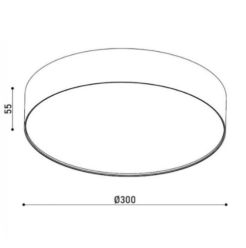Точечный LED светильник KD-MONZA300 36W 3К BK Фото №2