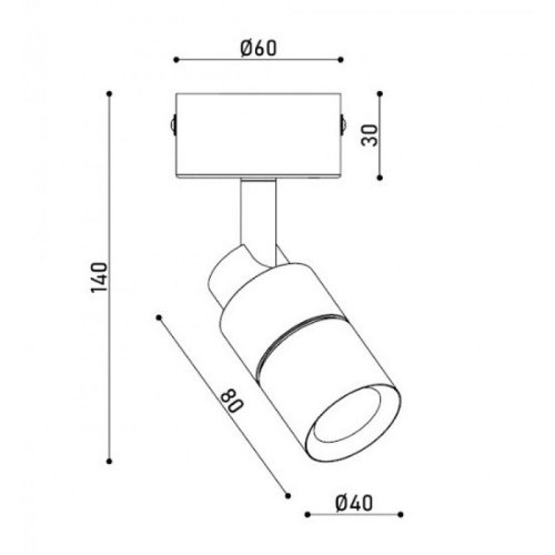 Точечный LED светильник KD-02 5W 3K WH Фото №2 Точечный LED светильник KD-02 5W 3K WH Фото №2