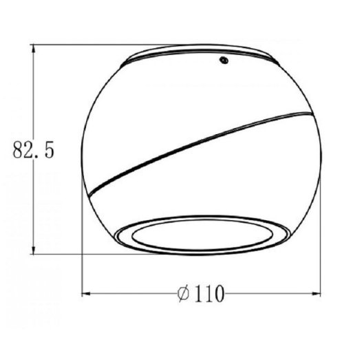 Точковий LED світильник KD-Q021 12W 3К BK Фото №4