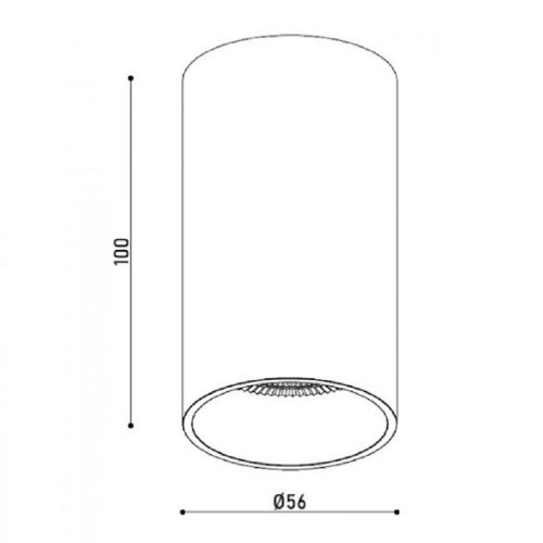 Точковий LED світильник KD-1183 BK Фото №4