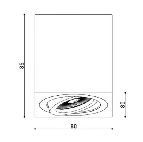 Точковий LED світильник KD-1202 BK Фото №4