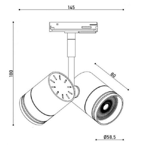Трековый LED светильник KD-5050/02-2L-WH Track Фото №2 Трековый LED светильник KD-5050/02-2L-WH Track Фото №2