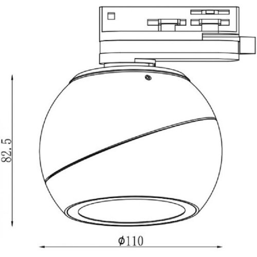 Трековий LED світильник KD-T021 12W 3К BK Фото №4