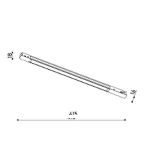 Трековий LED світильник KDMG-SLIM-LINE416 PC 10W 4K BK Фото №3