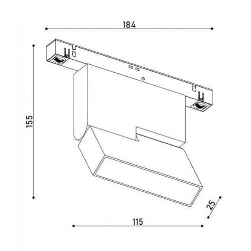 Трековый LED светильник KDMG-BOOK112 PC 6W 3K BK Фото №4