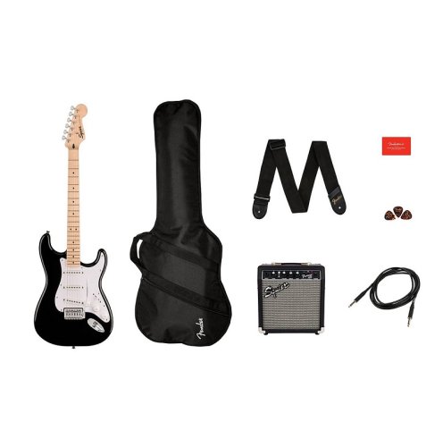 Гитарный набор SONIC STRATOCASTER PACK MN BLACK Фото №3