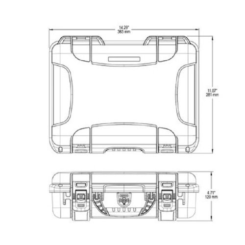 Кейс case 910 пустий - Graphite Фото №3