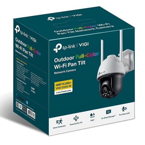 Камера VIGI-C540-W-4, PoE, 4Мп, 4 мм, Wi-Fi, H265+, IP66, Dome Фото №3