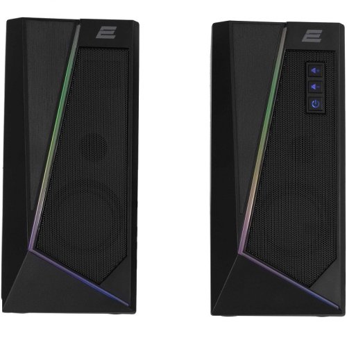 Акустична система PCS233 RGB, 2.0, USB, Black Фото №2