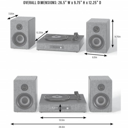 Проигрыватель винила Aria Shelf System Gray Фото №6