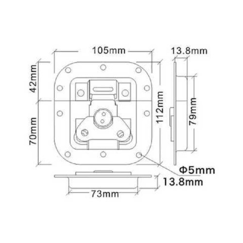 Замок бабочка NGY-011 Фото №2 Замок бабочка NGY-011 Фото №2