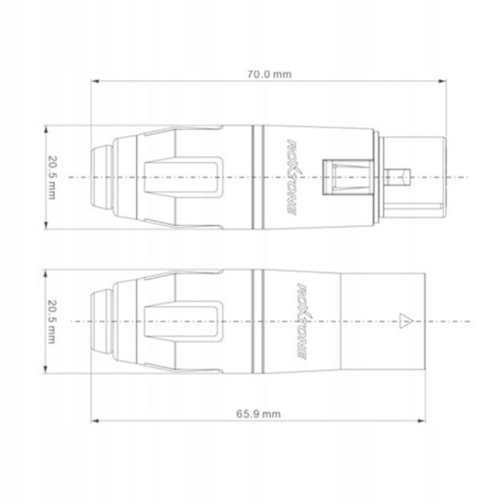 XLR разъем RX3MWP-BG Фото №3