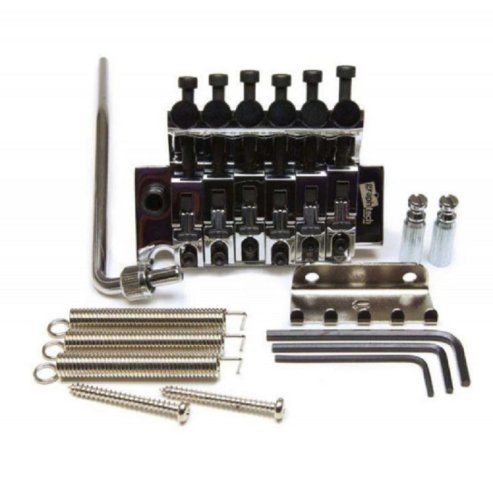 Тремоло PS-0080-C0 String Saver Floyd Rose Bridge With String Saver Inserts Chrome Фото №2