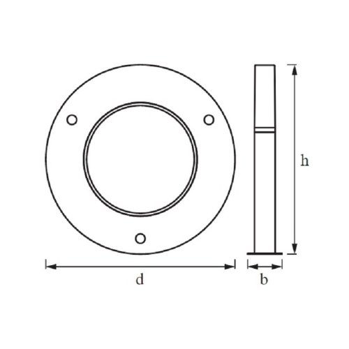 LED светильник ENDURA 60см 7Вт 470Лм 3000K LANTERN FLARE черный Фото №4