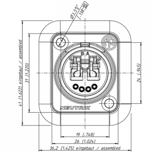 Панельне гніздо NO2-4FD Фото №6