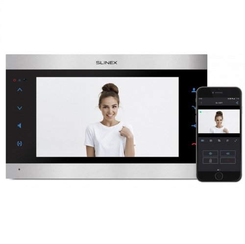 Відеодомофон SL-10IPT срібло/чорний Фото №3 Відеодомофон SL-10IPT срібло/чорний Фото №3