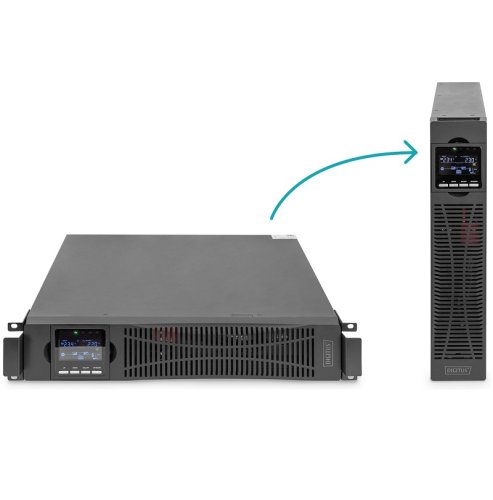 Источник бесперебойного питания OnLine, 3000VA/3000W, LCD, 8xC13, 1xC19, RJ45, RS232, USB, Rack/Tower Фото №5