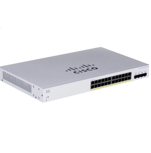 Комутатор CBS220 Smart 24-port GE, PoE, 4x1G SFP Фото №4