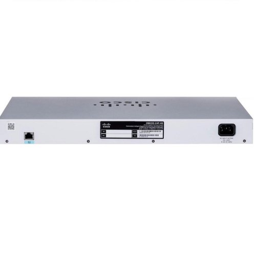 Комутатор CBS220 Smart 24-port GE, PoE, 4x1G SFP Фото №6