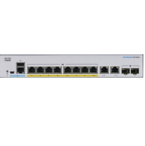 Комутатор CBS250 8xGE, PoE, Ext PS, 2x1G Combo, Smart Фото №3 Комутатор CBS250 8xGE, PoE, Ext PS, 2x1G Combo, Smart Фото №3