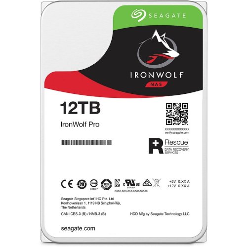 Жесткий диск 3.5" SATA 3.0 12TB 7200 256MB IronWolf Pro Фото №2