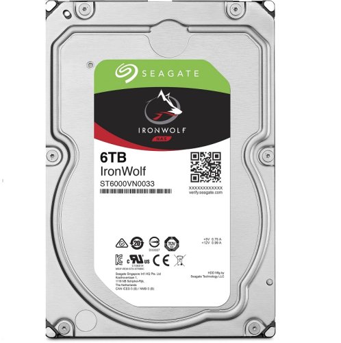 Жорсткий диск 3.5" SATA 3.0 6TB 5400 256MB IronWolf Фото №2