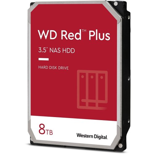 Жесткий диск 8TB 3.5" 5640 128MB SATA Red Plus NAS Фото №2