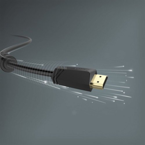 Кабель HDMI - HDMI 4K Ethernet Gold 15 m Black Фото №2
