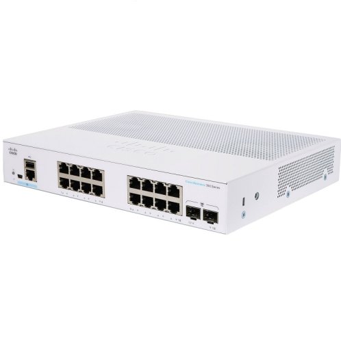 Коммутатор CBS350 Managed 16-port GE, 2x1G SFP Фото №2