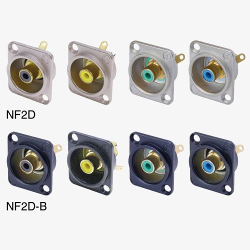 Панельное гнездо RCA разъем NF2D-0 Фото №6