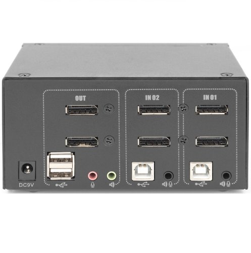 Коммутатор Desktop DisplayPort KVM, 2 Port, Dual Display, 4K Фото №3