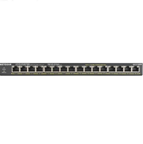 Коммутатор GS316P 16xGE PoE+ (115Вт), FlexPoE Фото №2