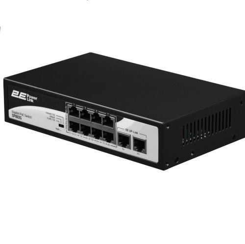 Коммутатор PowerLink SP802G 10xGE (8xPoE, 2xUplink), 120Вт Фото №3