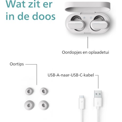 Наушники TAT3508 BT 5.3, ANC, IPX4, SBC, LC3 White Фото №6