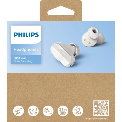 Наушники TAT3508 BT 5.3, ANC, IPX4, SBC, LC3 White Фото №7