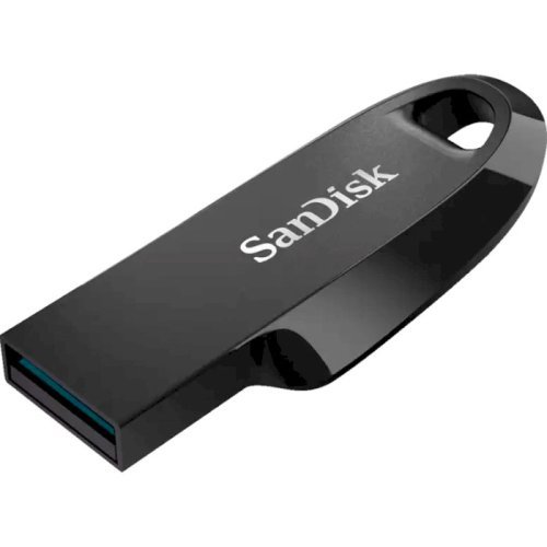 Накопитель 64GB USB 3.2 Ultra Curve Black Фото №2