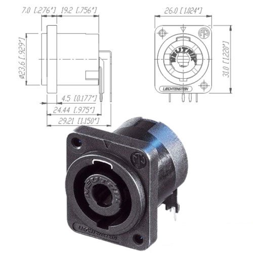 Роз'єм NL4MD-V Фото №3