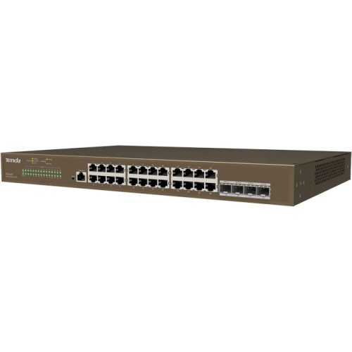 Комутатор TEG5328F 24xGE, 4xSFP, L3 Фото №2