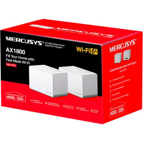 Маршрутизатор HALO H70X 2PK AX1800 3xGE LAN/WAN MESH Фото №3 Маршрутизатор HALO H70X 2PK AX1800 3xGE LAN/WAN MESH Фото №3