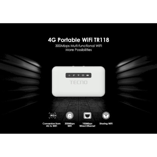 Маршрутизатор TR118 4G-LTE, 1x3FF SIM, 1xFE LAN/WAN, 1xmicro-USB, 2600mAh bat. Фото №2