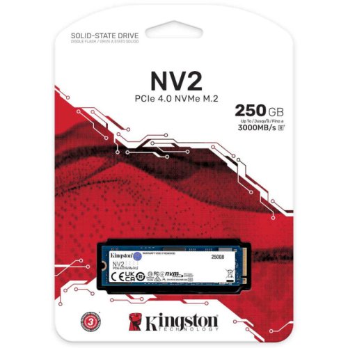 SSD накопичувач M.2  250GB PCIe 4.0 NV2 Фото №3