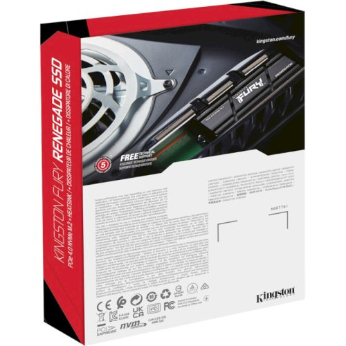 SSD накопитель FURY Renegade w/heatsink 2TB M.2 NVMe Фото №4